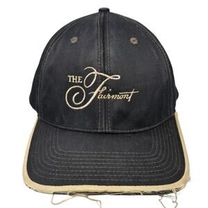 The Fairmont Slideback Baseball Cap Black One Size Adjustable 6 Panel Sope Creek
